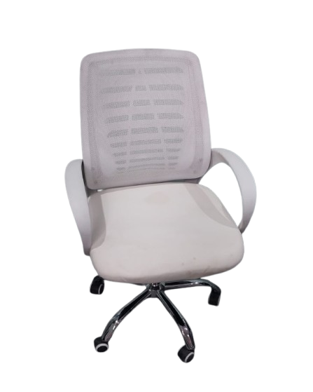 Modern White Mesh Office Chair