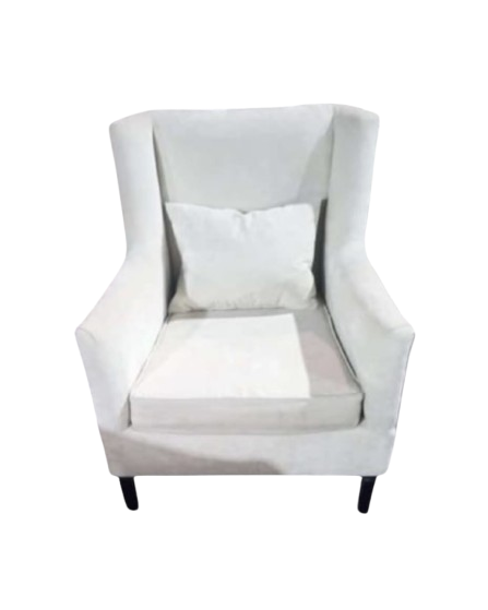 Premium White Armchair